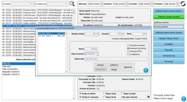 It's easy! Gestiune comenzi clienti magazin piese auto online și dezmembrări