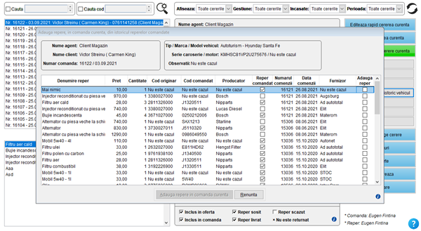 It's easy! Gestiune comenzi clienti magazin piese auto online și dezmembrări