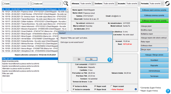 It's easy! Gestiune comenzi clienti magazin piese auto online și dezmembrări