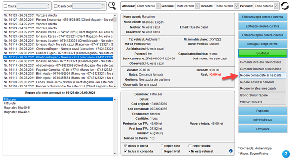 It's easy! Aplicatie / program pentru gestiunea clientilor, ofertelor si comenzilor unui magazin de piese auto fizic, online și dezmembrări