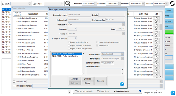 It's easy! Gestiune comenzi clienti magazin piese auto online și dezmembrări