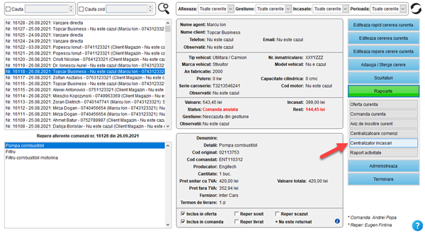 It's easy! Aplicatie / program pentru gestiunea clientilor, ofertelor si comenzilor unui magazin de piese auto fizic, online și dezmembrări