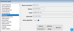 Administrare agenți magazin piese auto, online sau dezmembrări