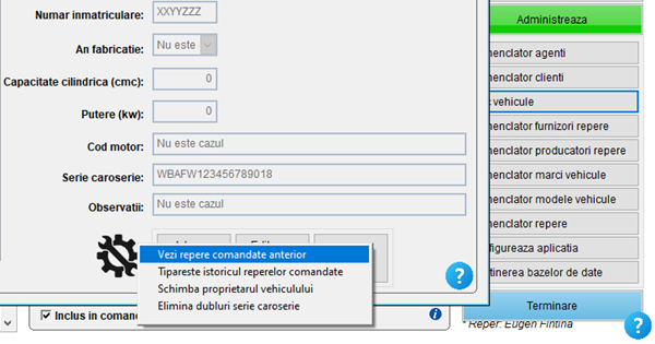 It's easy! Aplicatie / program pentru gestiunea clientilor, ofertelor si comenzilor unui magazin de piese auto fizic, online și dezmembrări