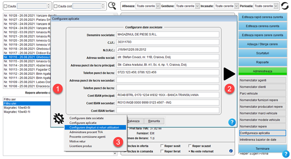 It's easy! Aplicatie / program pentru gestiunea clientilor, ofertelor si comenzilor unui magazin de piese auto online și dezmembrări