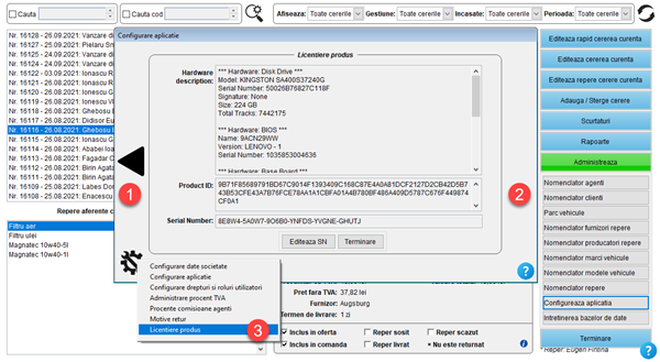 It's easy! Aplicatie / program pentru gestiunea clientilor, ofertelor si comenzilor unui magazin de piese auto online și dezmembrări